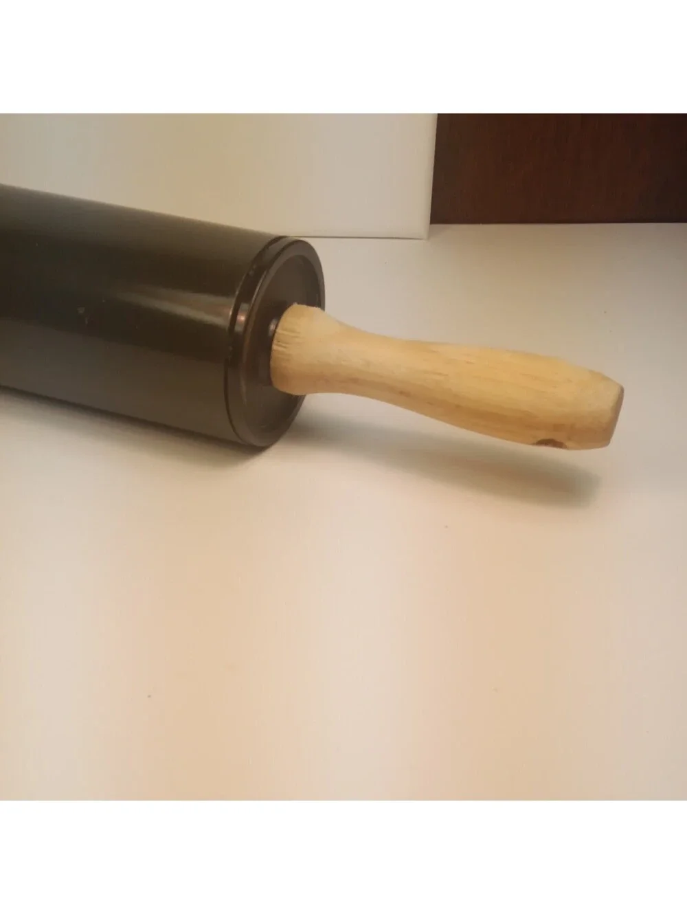 Non-Stick Metal Rolling Pin with Wood Handles - Great Condition